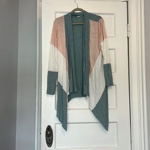 Color block Jersey Cardigan